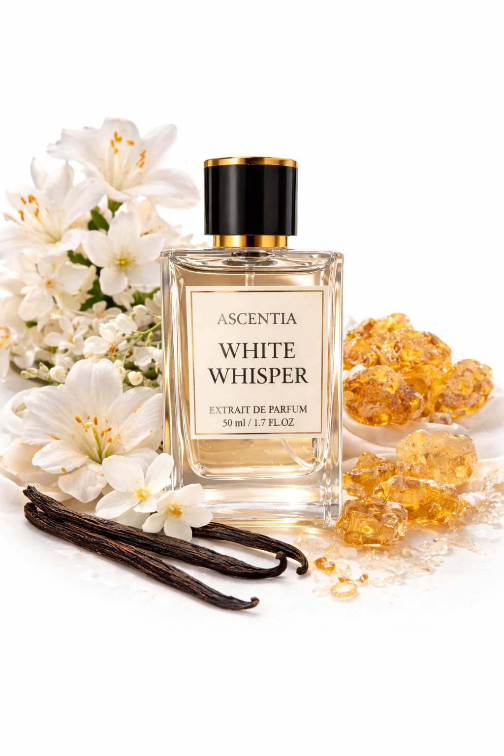 White Whisper by Ascentia – Inspired by Musk Silk Ajmal | Luxury Unisex Extrait de Parfum